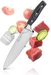 R&Ouml;SLE Kochmesser WOLFGREY 20 cm, breite Klinge mit Pakkaholzgriff