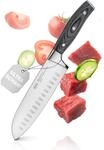 R&Ouml;SLE Santokumesser WOLFGREY 17,5 cm &ndash; Scharfes K&uuml;chenmesser & Kochmesser mit