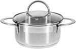 GR&Auml;WE Kochtopf inkl. Glasdeckel, 750 ml, Sp&uuml;lmaschinengeeignet, Topf f&uuml;r