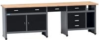 K&uuml;pper Werkstatt Werkbank 12289, 6 Schubladen, 2 T&uuml;ren, 300 kg Traglast, 30 mm