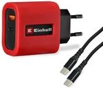 Original Einhell USB-Schnellladeger&auml;t (65 W, Netzadapter mit USB-C + USB-A, inkl.