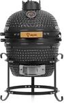 BBQ-Toro Kamado Grill Holzkohlegrill Haiiro &Oslash; 32 cm | Grau | Mini Holzkohlegrill mit
