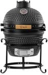 BBQ-Toro Kamado Grill Holzkohlegrill Haiiro &Oslash; 32 cm | Matt Grau, Bubble Frosted