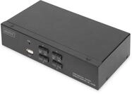 DIGITUS KVM-Switch HDMI &ndash; 4-Port Single-Display &ndash; 4 PC 1 Monitor &ndash; 1x Maus,