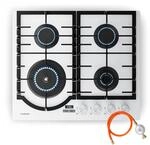 Klarstein Ignito Gaskochfeld, 4-Brenner Aluminium, 8000W, Timer &...