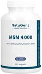 NatuGena MSM 4000, 4.000 mg reines Methylsulfonylmethan (MSM) pro Tagesdosis,