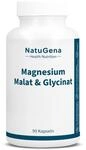 NatuGena Magnesium Malat & Glycinat, Magnesium-Komplex, Magnesium-Bisglycinat,