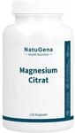 NatuGena Magnesium-Citrat &ndash; hohe Bioverf&uuml;gbarkeit | 120 Kapseln | 60 Tage | 300 mg