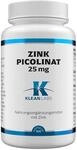 Klean Labs - Zink Picolinat - 25mg elementares Zink pro Kapsel - 100 Kapseln -...