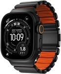 NOMAD Stratos Band I f&uuml;r AppleWatch 42/44/45/46/49mm I Hybrid-Design (Black Ultra
