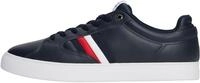 Tommy Hilfiger Herren Cupsole Sneaker Icon Court Stripes aus Leder, Blau (Desert