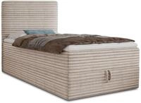 Sofnet Boxspringbett Mollo Mini mit Bettkasten und Matratzentopper - Einzelbett...