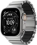 NOMAD Stratos Band I f&uuml;r AppleWatch 42/44/45/46/49mm I Hybrid-Design (Natural Black)