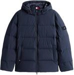 Tommy Hilfiger Herren Pufferjacke Down Hooded Wasserabweisend, Blau (Desert Sky), XXL