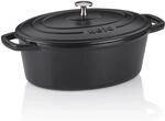 kela Br&auml;ter Gusseisen oval 4 Liter, Dutch Oven CALIDO, Induktion Gussbr&auml;ter mit
