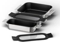 Bosch HEZ9FF030, Flex Pfannen-Set, Induktionsgeeignete Pfannen (Medium und Klein) mit