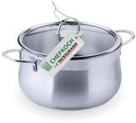 FACKELMANN Chefkoch trifft Kochtopf mit Glasdeckel &ndash; &oslash;24cm Edelstahl 18/8,