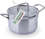 Fackelmann Chefkoch Kochtopf mit Glasdeckel &Oslash;16 cm N&uuml;rnberg &ndash; 2,0 L Volumen, 1,5