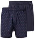 Schiesser Herren 2 Pack Boxershorts Baumwolle Jersey weich Multipack - Jerseyboxer