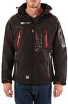 Geographical Norway Techno Softshelljacke Herren Kapuze abnehmbar, BLACK, L