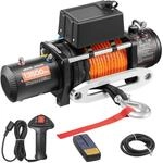 VEVOR Elektrische Seilwinde 6123kg Motorwinde 12V DC Elektrowinde mit &Phi;1x2438,4cm