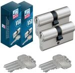 BASI | 2er SET V50 Profil-Doppelzylinder N+G | Diverse L&auml;ngen | Gleichschlie&szlig;end 