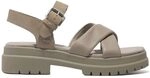 Timberland Clairemont Way-Kreuzriemen, Damen-Sandalen, Hellbraun, Vollkorn, 39 EU