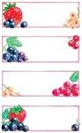 AVERY Zweckform 59550 Marmeladen Etiketten Erdbeeren, Johannisbeeren