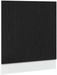 vidaXL Geschirrsp&uuml;lerblende Lyon Schwarz Eichen-Optik 60x1,5x67 cm