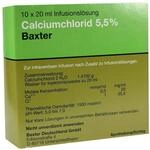 CALCIUMCHLORID L&ouml;sung 5,5% Ampullen 10X20 ml