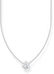 THOMAS SABO Kette mit wei&szlig;em Zirkonia-Anh&auml;nger 925 Sterlingsilber KE2210-051-14