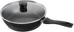 HENCKELS Breeze Schmorpfanne 28 cm, mit Deckel, mit Antihaft-Keramik-Beschichtung,