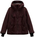CMP Woman Jacket FIX Hood Wine - 42