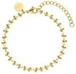 Purelei Damen Armband vergoldet &ndash; Filigranes Edelstahl Schmuckst&uuml;ck mit