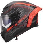 LS2, Integraler Motorradhelm DRAGON SUBIC Red, XXS