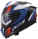 LS2, Integraler Motorradhelm CHALLENGER II VIPER White Blue Red, XXS