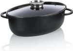 kela Br&auml;ter oval 8 Liter ATURA, Dutch Oven, Gussbr&auml;ter mit Deckel Induktion,