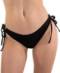 MYLILY | Tanga Perioden Bikinihose | Bikini Hose mit Schn&uuml;rung | Perioden...