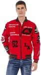 Cipo & Baxx Herren Jacke CJ274 Rot &ndash; Stylische College Jacke im Modernen