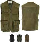 German Wear Jagd Lederweste Jagdweste Angelweste Angler Weste J&auml;gerweste