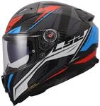 LS2, Integraler Motorradhelm VECTOR II CARBON SAVAGE White Blue Red, M