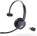 Yealink WH64 Hybrid DECT & Bluetooth Wireless Headset mit 3 Mikrofon f&uuml;r die...