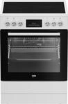 Beko FBM67320WS Standherd, Glaskeramik-Kochfeld, 8 Heizarten, 60 cm