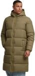 Urban Classics Mens Long Puffer Coat M&auml;nner Mantel grau Basics