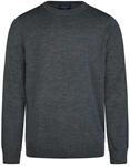 Marvelis Pullover Langarm Rundhals aus Merino Wolle Nachtblau