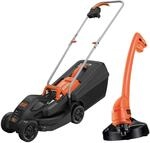 Black+Decker Elektro-Rasenm&auml;her /-trimmer-Kit (1.000 W, 32cm Schnittbreite,...