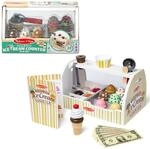 Melissa & Doug - Eisdiele aus Holz, 28-teilig, F&uuml;r das Eisdielen-Rollenspiel mit 8