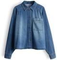 someday Damen Langarmbluse | ZEBRU Oversized Jeanshemd aus nachhaltigem BCI Cotton