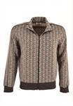 Lacoste Herren Paris Zip-Up Jacquard Jacke, Calluna/Graphite, M