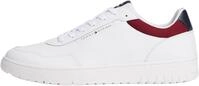 Tommy Hilfiger Herren Cupsole Sneaker Basket Core Low Top, Mehrfarbig (RWB), 43